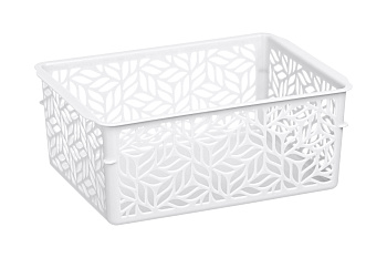Корзинка универсальная "Линден" 1,4л, 190х140х75мм (белый) 221313029/01 