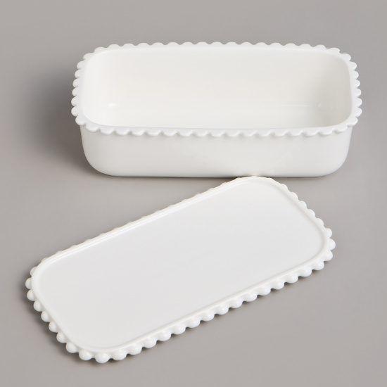 ПАШТЕТНИЦА LEFARD "PEARL" С КРЫШКОЙ ПРЯМОУГ. 18,5*9,5*5,5 СМ 400 МЛ (761-180)