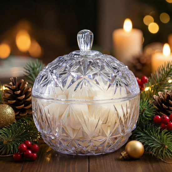 Сахарница "Шарм" 0,35л (с крышкой) М7333 прозрачная