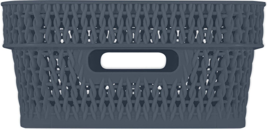 Корзина для хранения Keeplex Ajur с ручками 3л 27,1х18,3х8,7см космический серый KL411010026