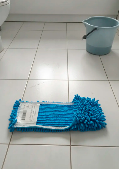 Насадка для швабры Синель EZ005 на резинке голубая