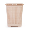 Корзина д/белья "Вязаное плетение" 25л (бежевый) М6904