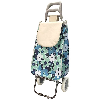 Тележка с сумкой А204 "Незабудки" 25кг  (093579)