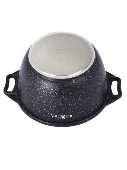 Кастрюля 3,0л со стекл. кр. АП (темный мрамор) Marble Induction кмти32а,,