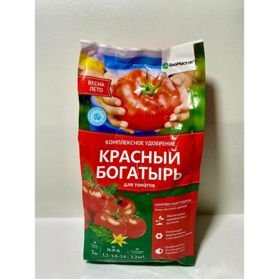 Удобрение органическое 1кг Красный богатырь БИОМАСТЕР Удобрение органическое 1кг Красный богатырь БИОМАСТЕР