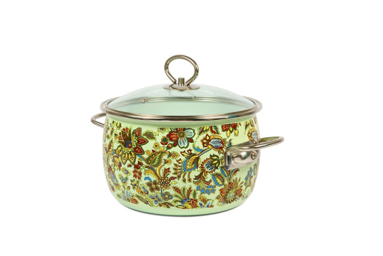 Кастрюля 4.0л сф. Imperio 8SС205S салат.