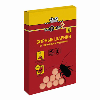 Шарики борные от тараканов и муравьев 8шт BORSH1 128 726