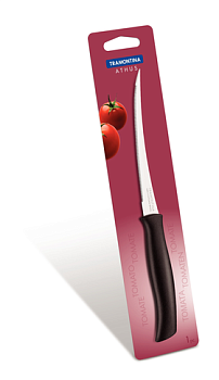 23088/905-TR Нож Athus для помидоров/ цитрусовых 12,5см, черный