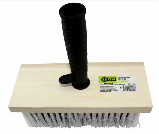 Кисть-макловица 160х60 мм, искусственная щетина, пластиковый корпус, пластиковая ручка 02-21-161