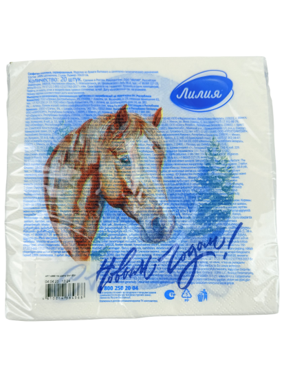 Салфетки Лилия 33*33 На удачу 2сл 20л 4368