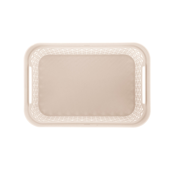 Корзина "Элемент" 5л (с крышкой)(бежевый) М9118