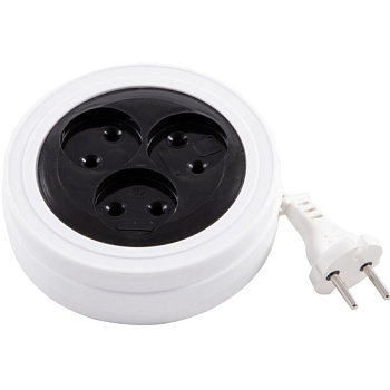 Удлинитель ENGY "Рулетка", 5м/3роз ШВВП 2х0,75 (186710)