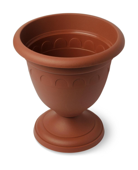 Вазон высокий Колывань 8.1л д30см терракотовый С136Т