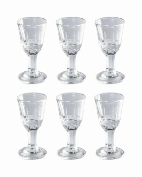 Набор 6-ти рюмок 10мл d-3см h-6см в упаковке 313 Y