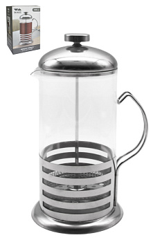 Френч-пресс Lavenir 1000 мл, 1545-1000 стекло, нержавеющая сталь 00102309