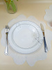 Набор плейсмат 6 шт  38см белые OLS-918-1