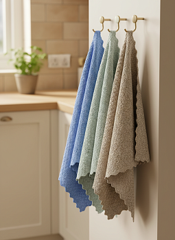 Набор салфеток из микрофибры  30*30 см OLS-140-7