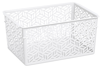 Корзинка универсальная "Линден" 3,2л, 230х160х110мм (белый) 221313229/01