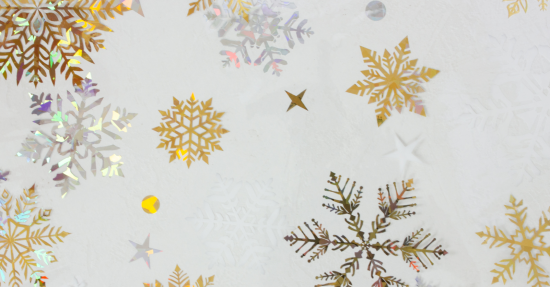 Клеенка прозрачная 0,18мм (1,4м*30м) Снежинки SD-075 STP6060-1