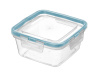 Контейнер для продуктов герметичный квадратный 0,4л с защелками (бесцветный) 221103218/02 Контейнер для продуктов герметичный квадратный 0,4л с защелками (бесцветный) 221103218/02