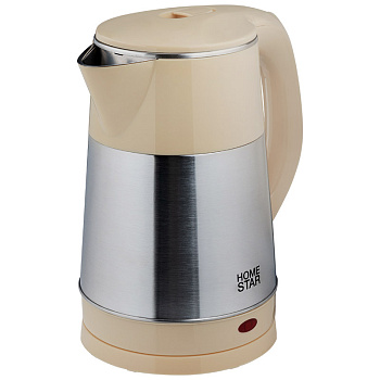 Чайник Homestar HS-1055 (2,3 л) стальной, бежевый 106468