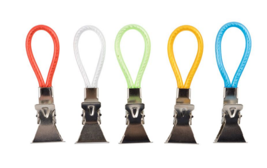 Набор прищепок для полотенец, 5 шт. в наборе Mollete-5R (нерж. сталь) 985957