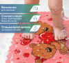 Коврик детский для ванны 36*69см Веселое купание (с присосками)
