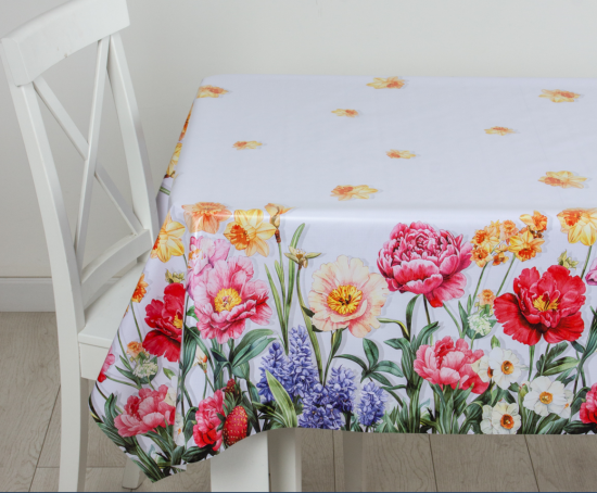 Клеенка Полли 140 см, Цветочная грация 16188