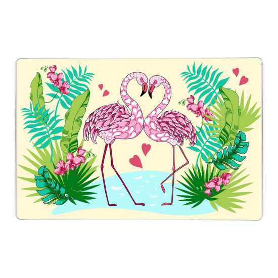 Доска разделочная+подставка под горячее Фламинго 18*28см 48-71