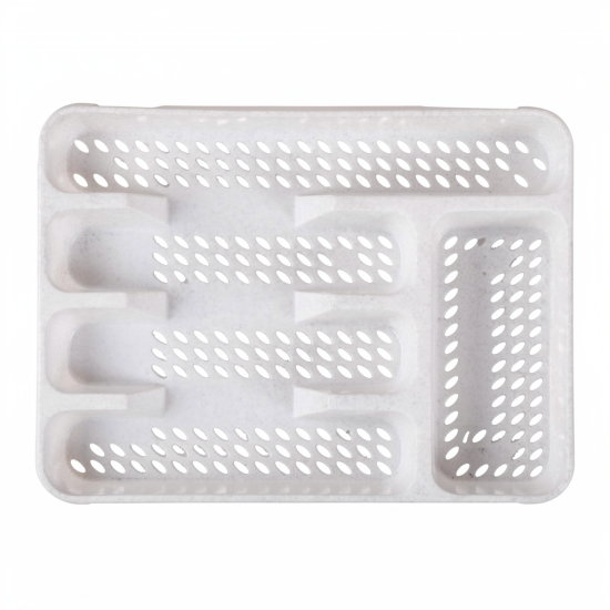 Лоток для столовых приборов "Капелька" белый М7067