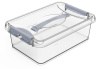Контейнер с защелками и ручкой 6л "Клик" прозрачный С272ПРО