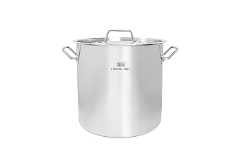 Котел 30 литров, диаметром 35см, с металлической крышкой U-SP30035M (Несорт.) 