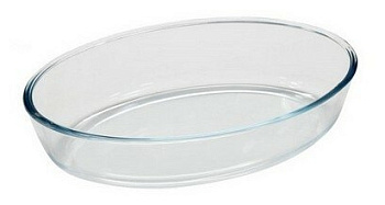 Форма для запекания CRISTALLINO, 2,4л, из боросиликатного стекла, овальной формы, б/р 005564