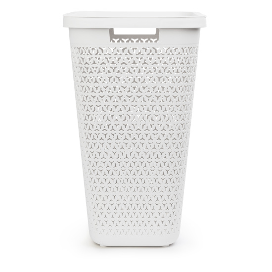 Корзина д/белья "Элемент" 55л (белый) М8901