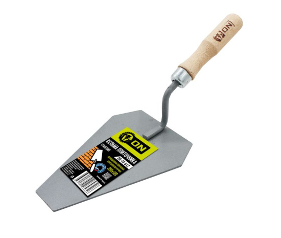 Кельма плиточника (трапеция), порошковая покраска, деревянная ручка, 320 х 120мм 02-14-012