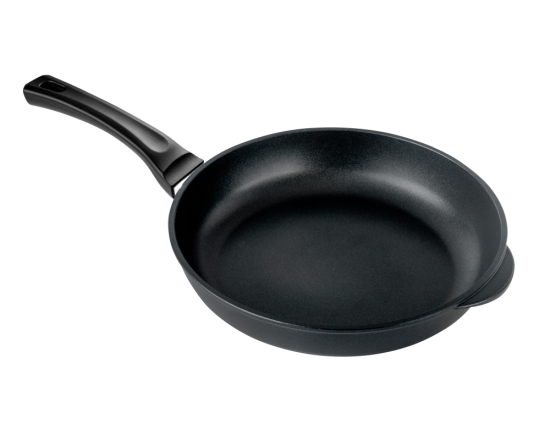 Сковорода 260/55мм с пластиковой ручкой с крышкой с2611а