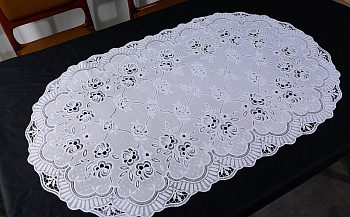 Салфетка Grace Лейс 100х60 LO-0965PU ПЕРЛАМУТР овальная