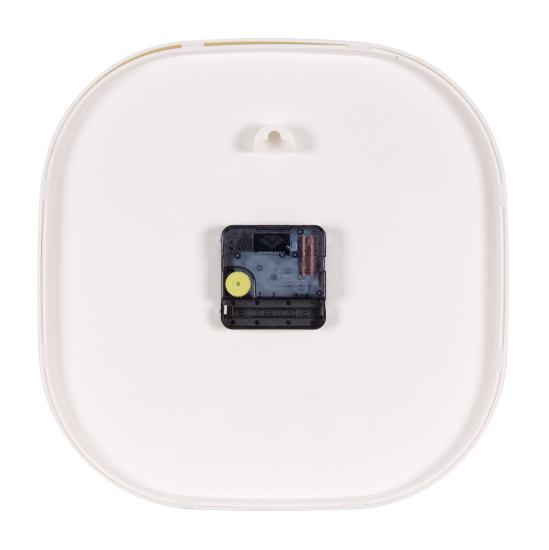 2501-001 Часы настенные квадрат 25х25см, корпус белый+золото, "Классика", Рубин