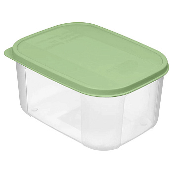 Контейнер для продуктов "Верона" прямоугольный 0,85л с гибкой крышкой (зеленый) 222135018/08 