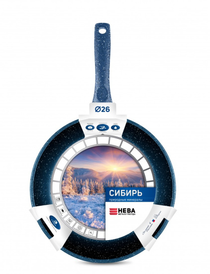 Сковорода 26 "Природные минералы" линия "Сибирь"2426