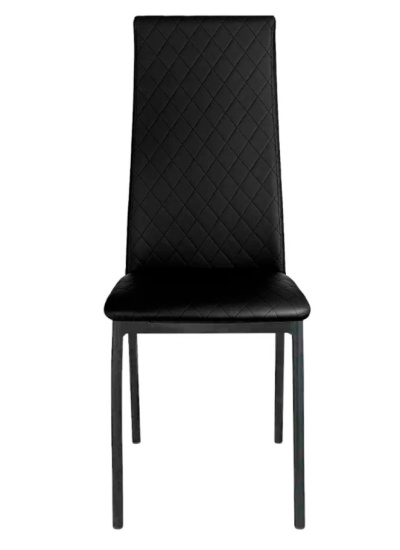Стул "Бостон" (Стеганный) к\з черный н.черные