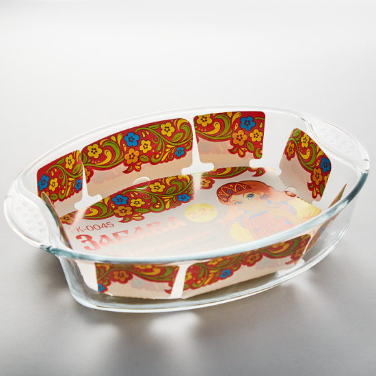 Овальная форма для запекания с ручками 2,2л ЗАБАВА РК-0045