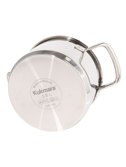 Кастрюля линии "LEON" 1,8л, д.16см, со стекл. крышкой LN-CA1816G Кастрюля линии "LEON" 1,8л, д.16см, со стекл. крышкой LN-CA1816G
