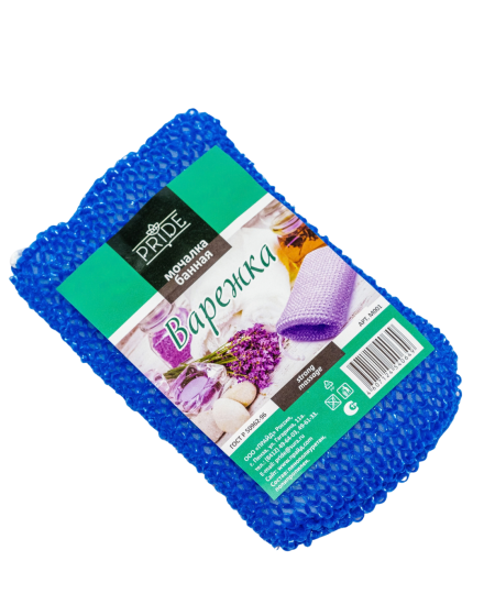 Мочалка банная "Варежка" м001 (уп.40шт)