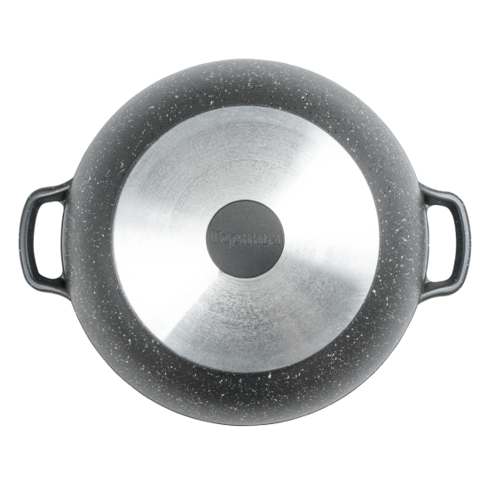 Казан 280/100 4л. Графит с крышкой  кн2832тм..