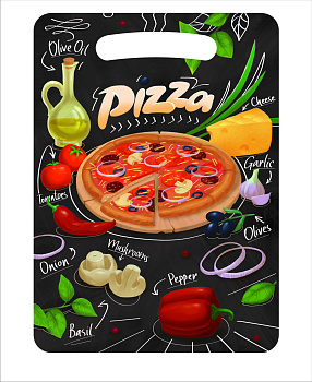 Доска разделочная с картинкой Ф-16