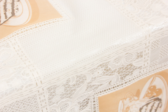 Клеенка 137см Lace Print CYM-213F-3 беж,,