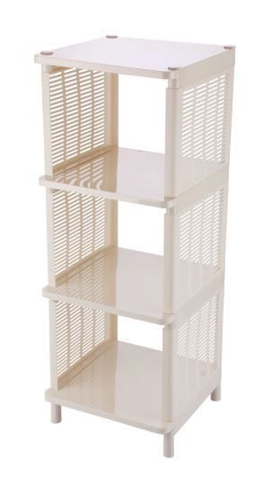 Полка напольная "Лайт" 4-х секцион. (бежевый) М7557