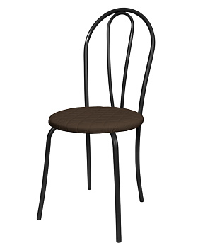 Стул "Капля" к\з стег.Венге н.черный