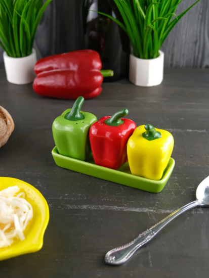 Набор для специй на подставке Repast Rich harvest Перцы 15*5.5*8.5 см (3 шт), HF20S004P 61469 Набор для специй на подставке Repast Rich harvest Перцы 15*5.5*8.5 см (3 шт), HF20S004P 61469